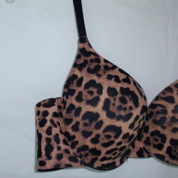 Lot of 2 Vince Camuto Rachel Zoe Bras 36B Leopard Smooth T-shirt Lace Tan - Picture 12 of 16